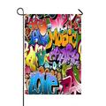 ABPHQTO Graffiti Urban Art Home Outdoor Garden Flag House Banner Size 28x40 Inch