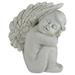 Northlight 7.25 Ivory Right Facing Sleeping Cherub Angel Outdoor Garden Statue