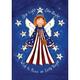 Toland Home Garden Star Light Star Bright Angel Patriotic Flag Double Sided 12x18 Inch