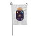 LADDKE Cute Funny Alien in Flying Saucer Outer Space Garden Flag Decorative Flag House Banner 28x40 inch