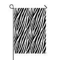 ECZJNT Zebra Skin Repeated Black White Colors Garden Flag Outdoor Flag Home Party Garden Decor 28x40 Inch