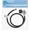 BBQ Gas Grill Propane Regulator Hose Replacement Parts for Weber GENESIS ESP-320 LP SS (2007) - Compatible Barbeque 41 Inch Regulator and Hose