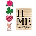 Evergreen Flag Spring Home Sweet Home Interchangeable Icon Garden Burlap Flag 18 x 12.5 inches