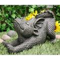Ebros Garden Dragon Morning Greeting Stretch Statue 11.75 Long Baby Dragonling