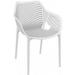 Air Outdoor Dining Arm Chair Extra Large - White - Set of 2