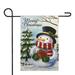 Northlight Merry Christmas and Snowman Outdoor Garden Flag 12.5 x 18