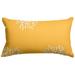 Majestic Home Goods Yellow Coral Indoor Outdoor Small Decorative Throw Pillow