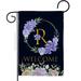 Breeze Decor G180252-BO 13 x 18.5 in. Welcome R Initial Garden Flag with Spring Floral Double-Sided Decorative Vertical Flags House Decoration Banner Yard Gift