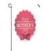 ECZJNT happy mothers day pink bowknot Outdoor Flag Home Party Garden Decor 28x40 Inch