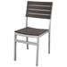 Source Furniture Vienna Aluminum Frame Patio Dining Side Chair in Espresso