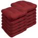 Sweet Home Collection 19 x 19 Red Solid Print U-Shape Seat Pad Outdoor Seating Cushions with Reversible and Weather Proof (12 Pack)