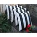 RSH DÃ©cor Indoor Outdoor Set of 4 Pillows 17 x 17 Black & White Stripe