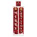 3pcs/set Merry Christmas Banner Door Couplet New Year Decor Hanging Cloth Curtain Pull Flag Xmas Home Outdoor Hanging Ornament Porch Sign