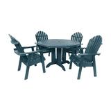 The Sequoia Professional Commercial Grade 5 Pc Muskoka Adirondack Dining Set with 48? Table