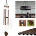 AshmanOnline 40 inch Brown Wind Chimes - Tone Sympathy Wind Chimes with 5 Brown Copper Vein Tubes - Tuned Relaxing Melody Gift Decor for Patio Garden Home Balcony Indoor and Outdoor