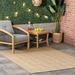 nuLOOM Harvey Abstract Trellis Indoor/Outdoor Area Rug 8 x 10 Light Brown