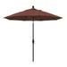 California Umbrella 9 ft. Aluminum Market Umbrella Collar Tilt - Bronze-Olefin-Terracotta