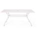 Noble House Phoenix 68 Traditional Aluminum Patio Dining Table in White