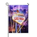 ABPHQTO Las Vegas Showtime Vegas Strip Welcome Sign Home Outdoor Garden Flag House Banner Size 28x40 Inch