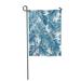 KDAGR Blue Indigo Monstera Palm Leaves on Dark Summer Tropical Garden Flag Decorative Flag House Banner 28x40 inch