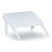 Riverbay Furniture Transitional Wood Outdoor Ottoman in White