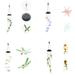 Retro Solar Powered Wind Chimes Color Changing Led Light Outdoor Garden Decor (Dragonfly)