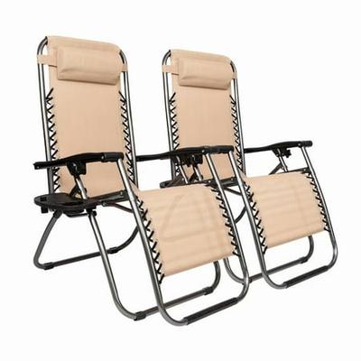 Walmart For Zero Gravity Chair Outdoor Lounge Patio Chairs With Pillow And Utility Tray Adjustable Folding Recliner For Deck Patio Beach Yard Pack 2 Khaki Accuweather Shop