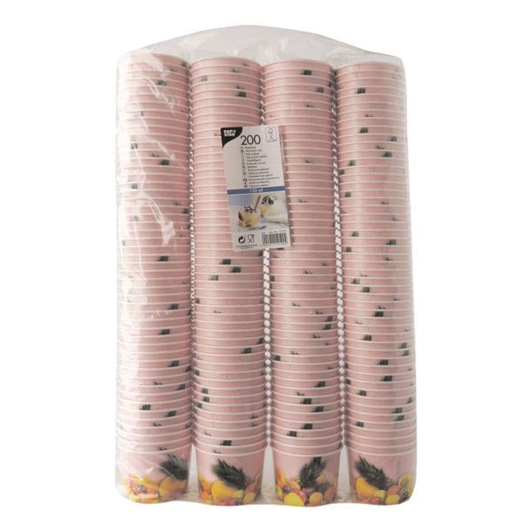 Papstar 200 Eisbecher rund 150 ml »Früchte« rosa, 5.5 cm Image