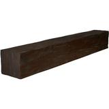 Ekena Millwork 4 H x 8 D x 48 W Riverwood Faux Wood Fireplace Mantel Burnished Mahogany