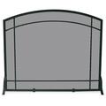 UniFlame Single Panel Black Wrought Iron Mission Screen