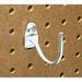 Triton Products 75200 DuraHook 2-1/4-Inch Curved 2-Inch I.D. Zinc Plated Steel Pegboard Hook for DuraBoard or 1/8 Inch and 1/4 Inch Pegboard 10-Pack