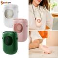 Spencer Portable Mini Fan Rechargeable USB Handheld Fan Small Personal Battery Operated Neck Fans Hand-free for Outdoor Travel Office Household Green
