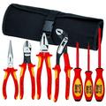 Knipex 9K 98 98 27 US 1 000V Pliers Screwdriver Nylon Pouch Tool Set - 7pc