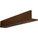 6 W x 10 H x 16 L 2-Sided (L-beam) Sandblasted Endurathane Faux Wood Ceiling Beam Pecan