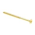Prime-Line 9034862 Wood Screws Flat Head Phillips Drive #6 X 2 in. Solid Brass 25-Pack