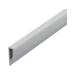 Outwater Plastic J Channel Fits Material 1/8 Inch Thick White ABS Cap Moulding 46 Inch Length (Pack of 2)