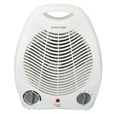 Vie Air 1500W Portable 2-Settings White Office Fan Heater with Adjustable Thermostat