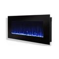 Real Flame DiNatale Wall Mounted Electric Fireplace in Black