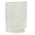 Azar Displays 700500-WHT White Revolving 16 W x 20.25 H Pegboard Counter Display