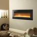 Cambridge Metropolitan 56 Wall-Mount Electronic Fireplace with Flat Panel and Crystal Rocks