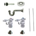 Kingston Brass CC53301VKB30 Traditional Plumbing Sink Trim Kit with P-Trap and Drain Polished Chrome