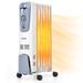 Costway 1500W Electric Oil Filled Radiator Space Heater 7-Fin