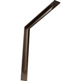 Ekena Millwork 2 W x 18 D x 18 H Stockport Steel Bracket Hammered Dark Bronze