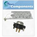 3387747 Dryer Heating Element & 3387134 Cycling Thermostat Replacement for Kenmore / Sears 11096584810 Dryer - Compatible with WP3387747 & WP3387134 Heater Element & Fixed Thermostat Kit