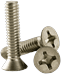 #8-32 x 2-1/4 Machine Screw Stainless Steel (18-8) Phillips Flat Head (inch) Head Style: Flat (QUANTITY: 1000) Drive: Phillips Thread: Coarse Thread (UNC) Fully Threaded