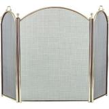 Dagan 2383-34 3 Fold Arched Screen Polished Brass