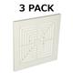 S97011723 Broan Bath Bathroom Ceiling Fan Grille Grill Cover Plastic White Color 3 Pack