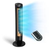 Lasko 42 Wind Curve 3-Speed Tower Fan with Ionizer and Remote Black/Woodgrain T42950 New