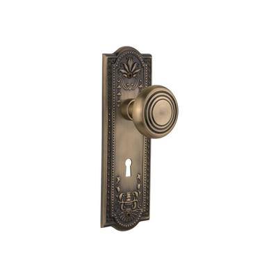 Nostalgic Warehouse Vintage Art Deco Solid Brass Vintage Skeleton Key