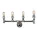 Elk Home 28-Inch Wide Cast Iron Pipe Vanity Light Weathered Zinc